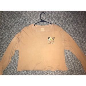 Rvca long sleep crop top